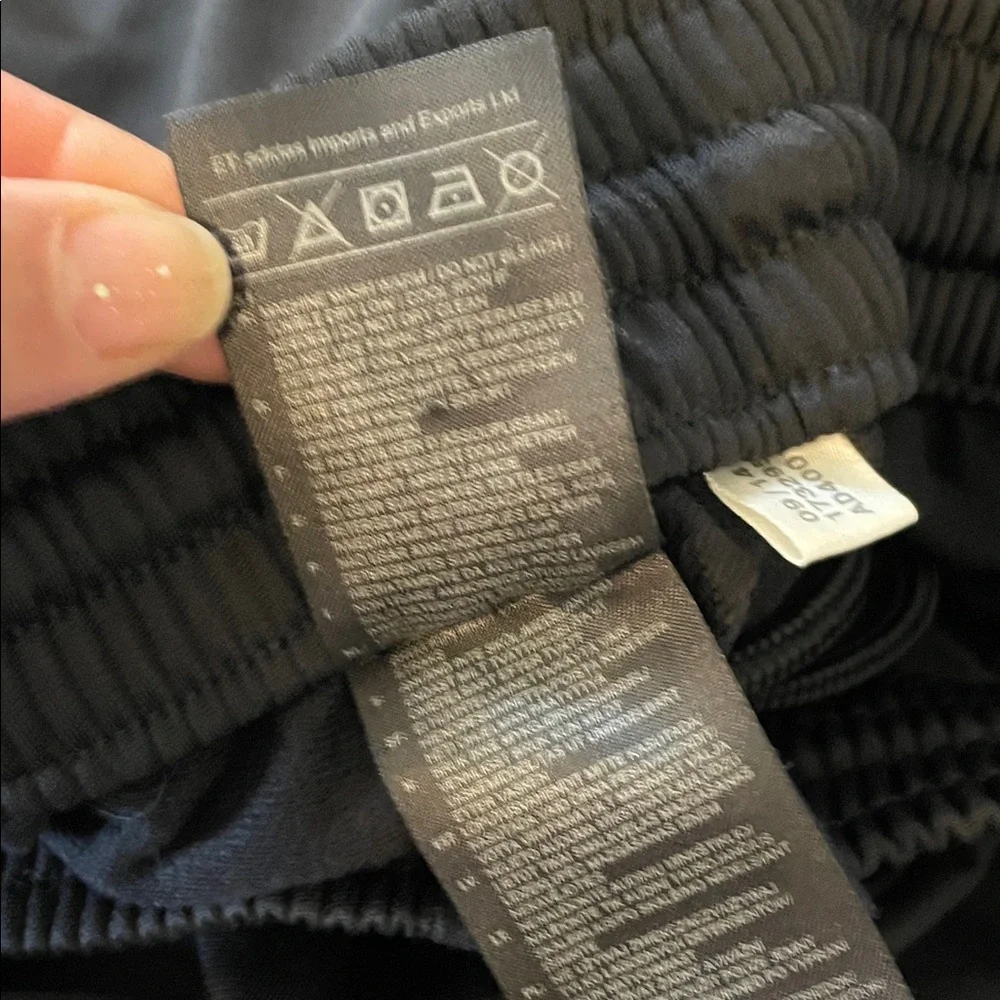 ADIDAS Classic Black Joggers with White Stripes